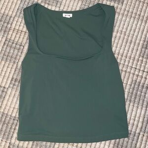 Green Stretch Tank Top